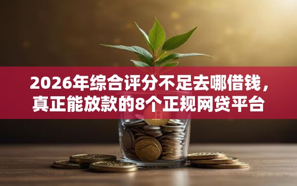 2026年综合评分不足去哪借钱，真正能放款的8个正规网贷平台推荐