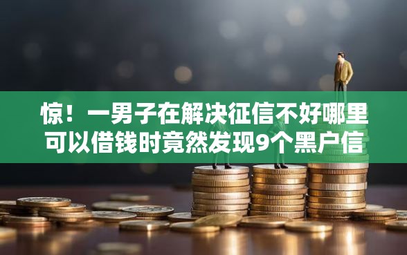 惊！一男子在解决征信不好哪里可以借钱时竟然发现9个黑户信用评分不足能下款的软件，事后分享了出来