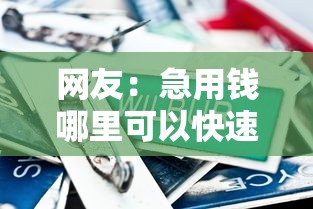网友：急用钱哪里可以快速借到？求介绍几款征信花了负债过高平台可以贷款
