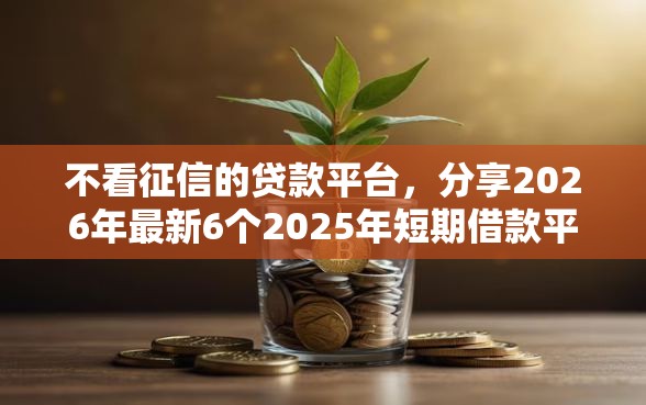 不看征信的贷款平台，分享2026年最新6个2025年短期借款平台,7到14天