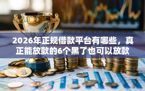 2026年正规借款平台有哪些，真正能放款的6个黑了也可以放款的平台推荐