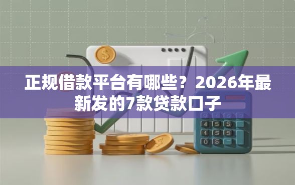 正规借款平台有哪些?2026年最新发的7款贷款口子 正规借款平台有哪些?2026年最新发的7款贷款口子