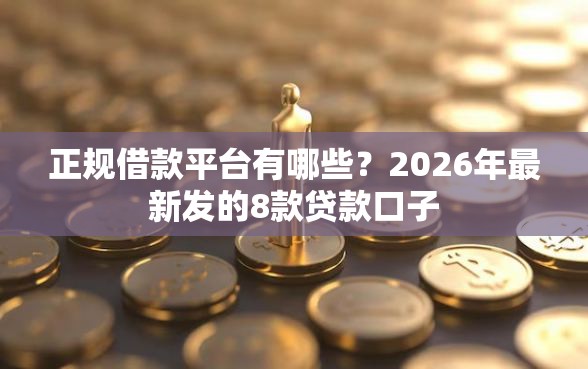 正规借款平台有哪些?2026年最新发的8款贷款口子 正规借款平台有哪些?2026年最新发的8款贷款口子