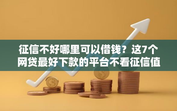 征信不好哪里可以借钱？这7个网贷最好下款的平台不看征信值得一试