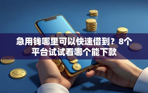 急用钱哪里可以快速借到？8个平台试试看哪个能下款