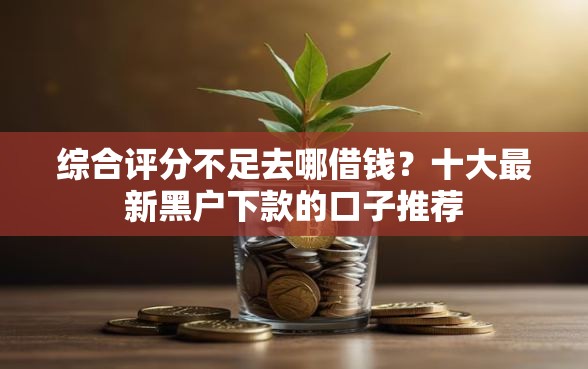 综合评分不足去哪借钱？十大最新黑户下款的口子推荐