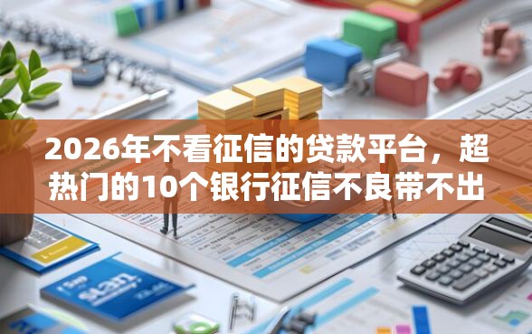 2026年不看征信的贷款平台，超热门的10个银行征信不良带不出来款还可以贷的平台推荐
