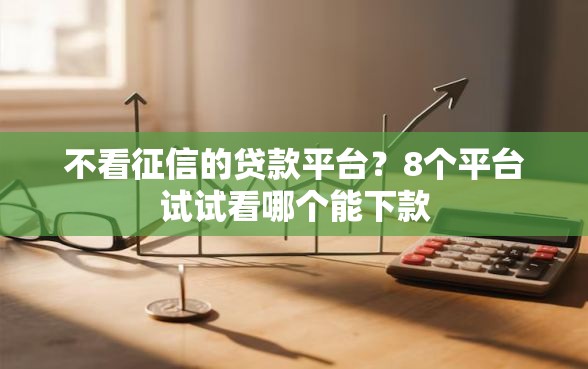 不看征信的贷款平台？8个平台试试看哪个能下款