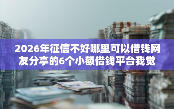2026年征信不好哪里可以借钱网友分享的6个小额借钱平台我觉得不错! 2026年征信不好哪里可以借钱网友分享的6个小额借钱平台我觉得不错!