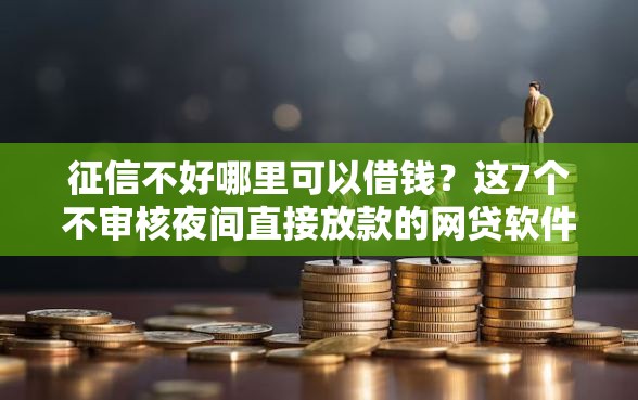 征信不好哪里可以借钱?这7个不审核夜间直接放款的网贷软件可以试试 征信不好哪里可以借钱?这7个不审核夜间直接放款的网贷软件可以试试