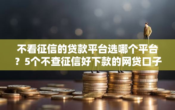 不看征信的贷款平台选哪个平台？5个不查征信好下款的网贷口子推荐