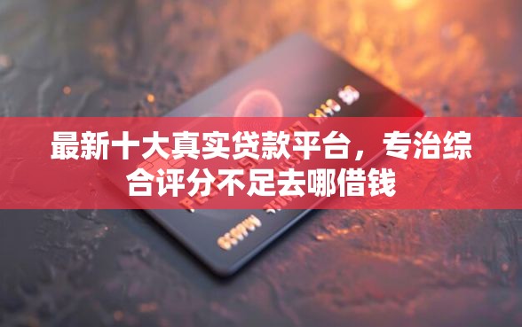 最新十大真实贷款平台，专治综合评分不足去哪借钱