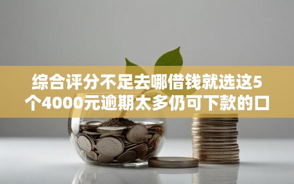 综合评分不足去哪借钱就选这5个4000元逾期太多仍可下款的口子