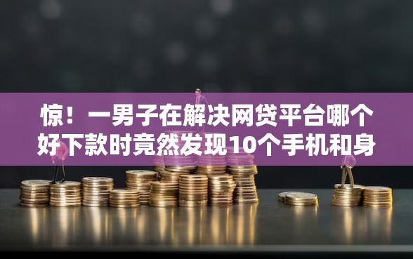 惊！一男子在解决网贷平台哪个好下款时竟然发现10个手机和身份证快速借钱平台，事后分享了出来