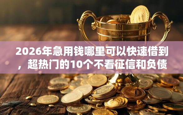 2026年急用钱哪里可以快速借到，超热门的10个不看征信和负债的贷款平台推荐