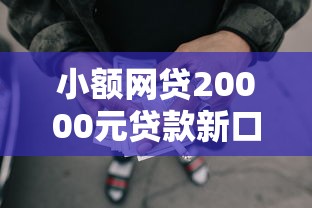 小额网贷20000元贷款新口子，网贷平台哪个好下款的8个平台介绍