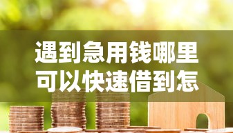 遇到急用钱哪里可以快速借到怎么办？或可尝试这8个借款平台正规容易通过