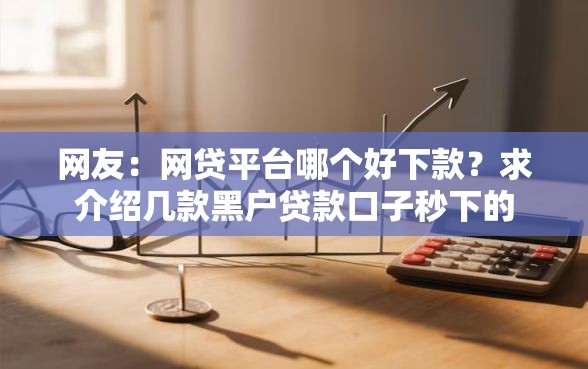 网友：网贷平台哪个好下款？求介绍几款黑户贷款口子秒下的
