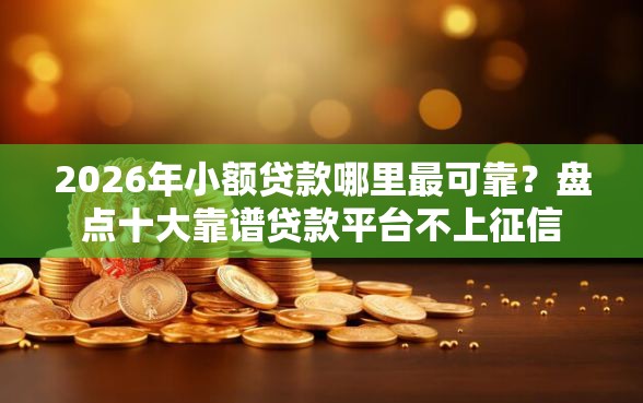 2026年小额贷款哪里最可靠？盘点十大靠谱贷款平台不上征信