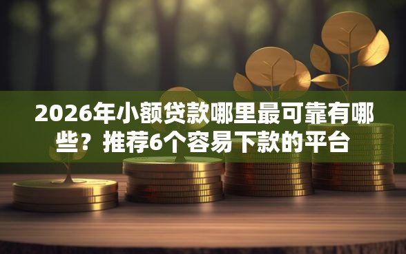 2026年小额贷款哪里最可靠有哪些？推荐6个容易下款的平台