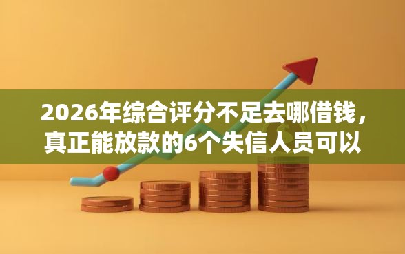 2026年综合评分不足去哪借钱，真正能放款的6个失信人员可以借钱的网贷app推荐