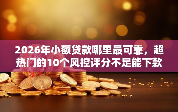 2026年小额贷款哪里最可靠，超热门的10个风控评分不足能下款的平台推荐