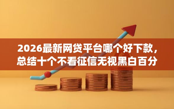 2026最新网贷平台哪个好下款，总结十个不看征信无视黑白百分百下款app！