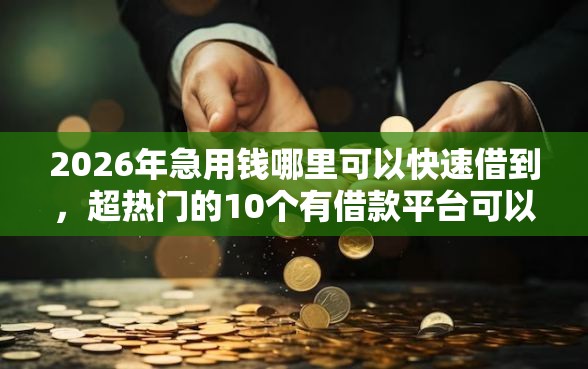 2026年急用钱哪里可以快速借到，超热门的10个有借款平台可以借钱推荐