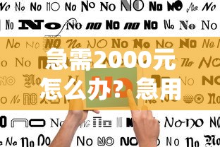 急需2000元怎么办？急用钱哪里可以快速借到试试这7个无门槛平台