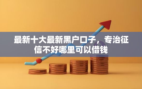 最新十大最新黑户口子，专治征信不好哪里可以借钱