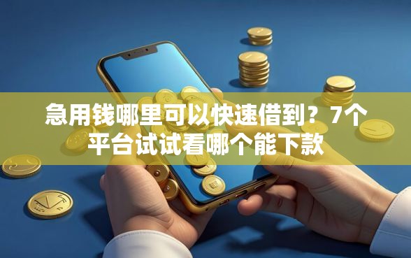 急用钱哪里可以快速借到？7个平台试试看哪个能下款