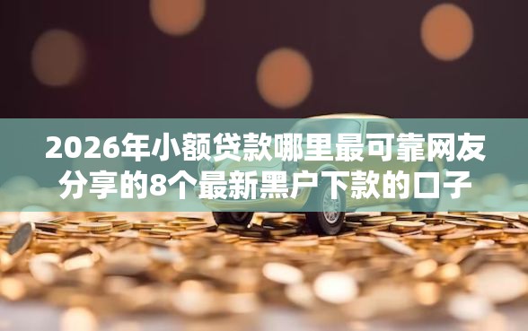2026年小额贷款哪里最可靠网友分享的8个最新黑户下款的口子我觉得不错！