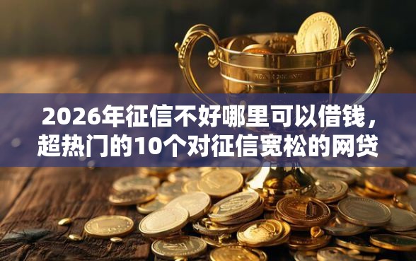 2026年征信不好哪里可以借钱，超热门的10个对征信宽松的网贷平台推荐