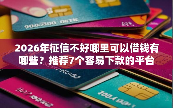 2026年征信不好哪里可以借钱有哪些？推荐7个容易下款的平台