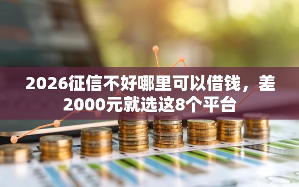 2026征信不好哪里可以借钱，差2000元就选这8个平台