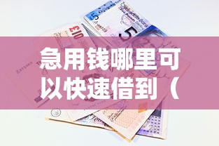急用钱哪里可以快速借到（最新发布！）6个黑户贷款口子秒下的