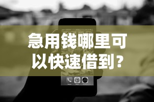 急用钱哪里可以快速借到？十个逾期也不怕的无视黑白好下款的口子