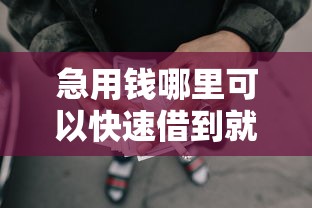 急用钱哪里可以快速借到就选这8个6千元征信花了网贷平台哪些好下款