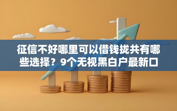 征信不好哪里可以借钱拢共有哪些选择？9个无视黑白户最新口子详解