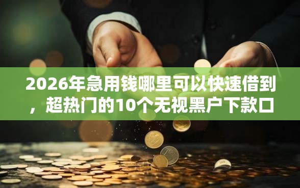 2026年急用钱哪里可以快速借到，超热门的10个无视黑户下款口子推荐