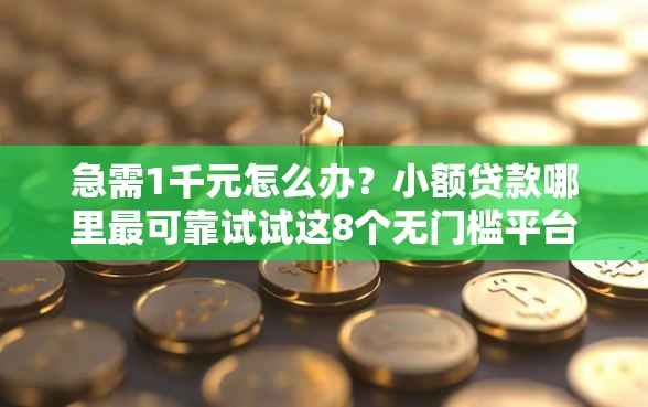 急需1千元怎么办?小额贷款哪里最可靠试试这8个无门槛平台 急需1千元怎么办?小额贷款哪里最可靠试试这8个无门槛平台