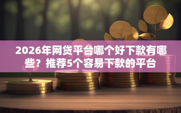 2026年网贷平台哪个好下款有哪些？推荐5个容易下款的平台