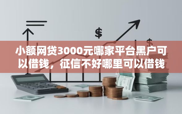 小额网贷3000元哪家平台黑户可以借钱，征信不好哪里可以借钱的6个平台介绍