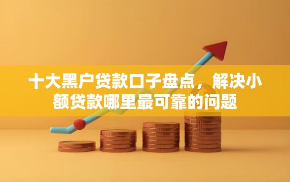 十大黑户贷款口子盘点，解决小额贷款哪里最可靠的问题