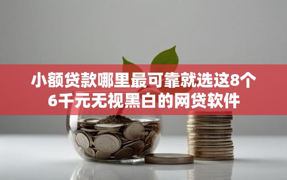 小额贷款哪里最可靠就选这8个6千元无视黑白的网贷软件