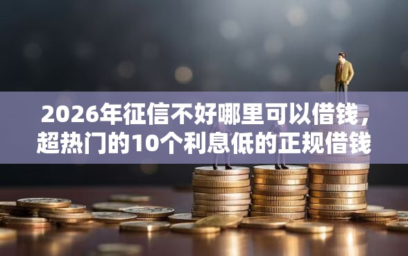 2026年征信不好哪里可以借钱,超热门的10个利息低的正规借钱平台推荐 2026年征信不好哪里可以借钱,超热门的10个利息低的正规借钱平台推荐