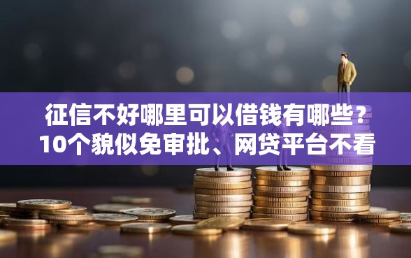 征信不好哪里可以借钱有哪些？10个貌似免审批、网贷平台不看征信最好下款合集
