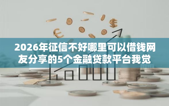2026年征信不好哪里可以借钱网友分享的5个金融贷款平台我觉得不错！