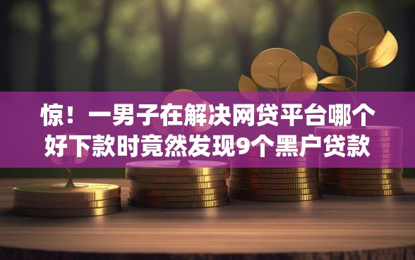 惊！一男子在解决网贷平台哪个好下款时竟然发现9个黑户贷款的口子必下app，事后分享了出来