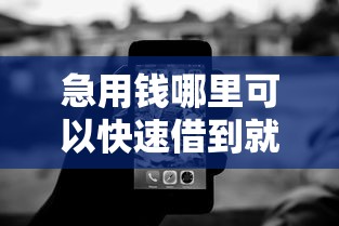 急用钱哪里可以快速借到就选这5个5000元无视黑白100%秒下网贷软件